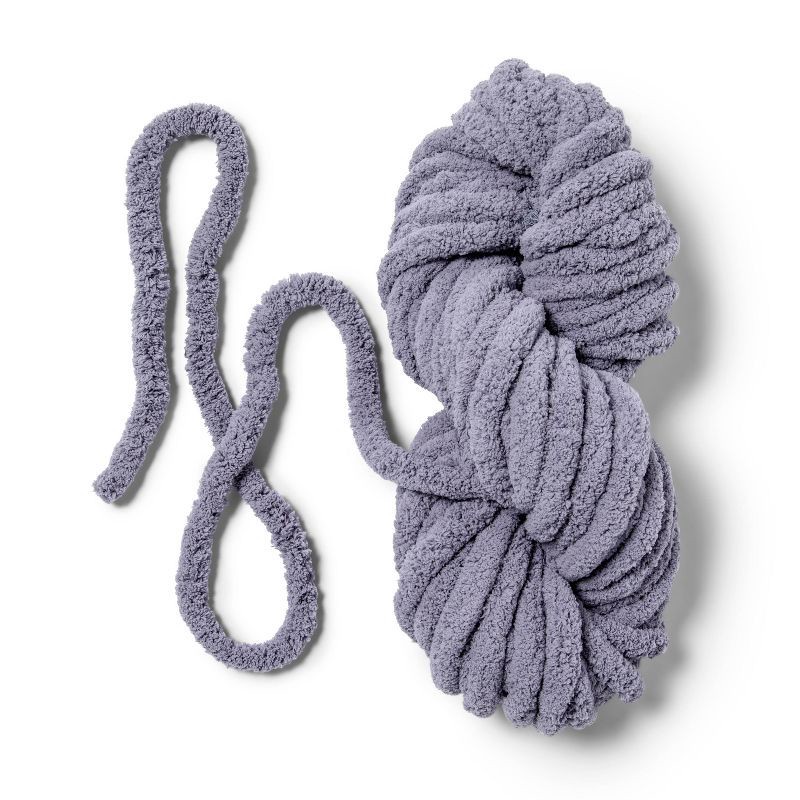 slide 2 of 4, Large Knit Blanket Craft Kit Gray - Mondo Llama™, 1 ct