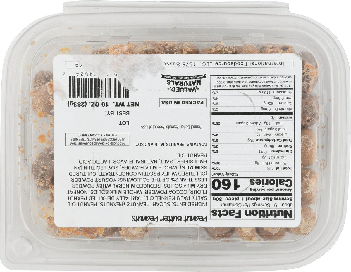 slide 2 of 9, Valued Naturals Peanut Butter Peanuts 10 oz, 10 oz