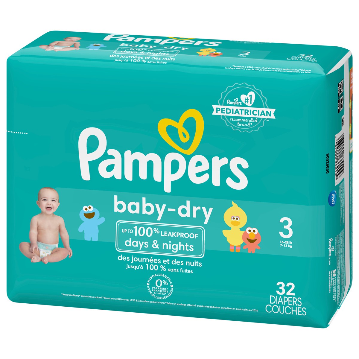 slide 3 of 4, Pampers Baby Dry Diapers Size 3 32 Count, 32 ct