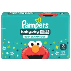 Pampers Baby Dry Diapers Size 3 32 Count