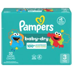 Pampers Baby Dry Diapers Size 3 32 Count