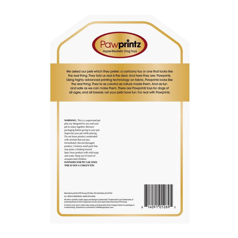 slide 5 of 5, Pawprintz Squirrel Dog Toy, 1 ct