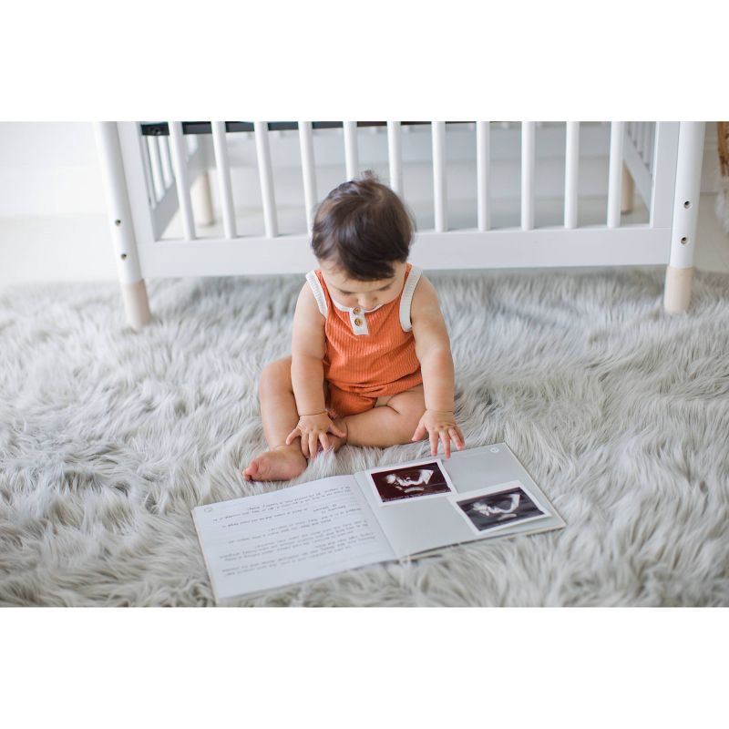 slide 5 of 9, Pearhead Linen Babybook, 1 ct