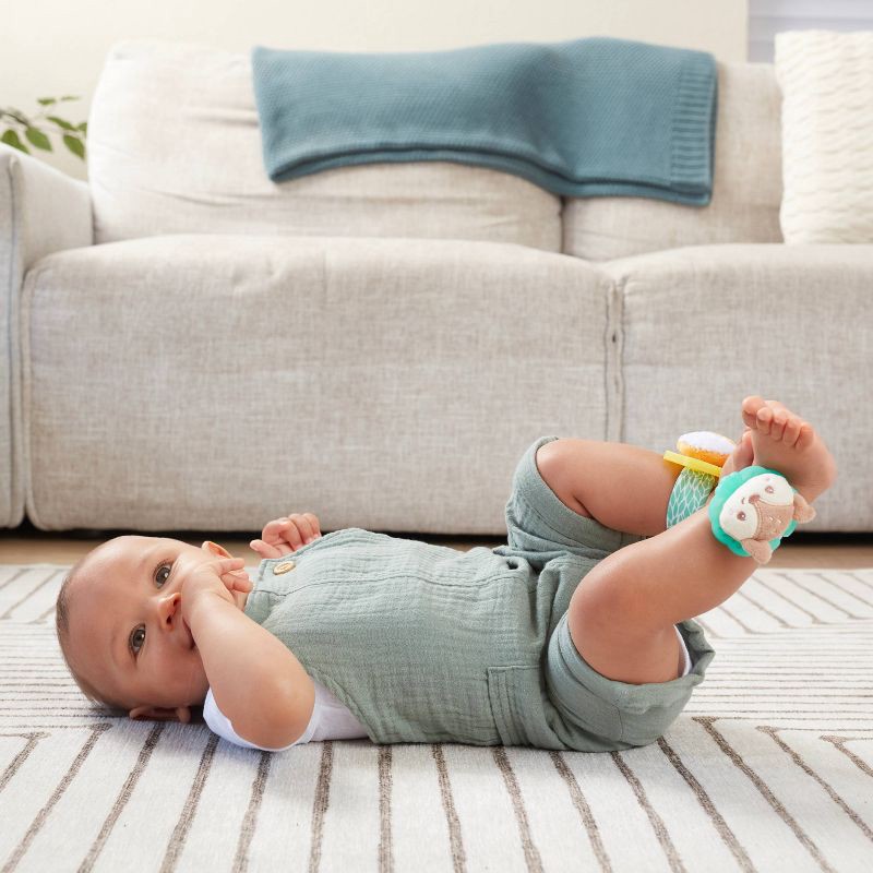 slide 6 of 6, Infantino Wrist Rattles - Fox and Deer, 1 ct