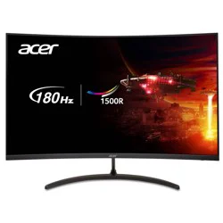 Acer Nitro 31.5" Curved 1080p 180Hz FreeSync Premium Gaming Monitor: VA Panel, 1ms Response