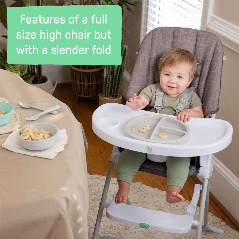 slide 5 of 15, Ingenuity Sun Valley Compact High Chair – Gray, 1 ct