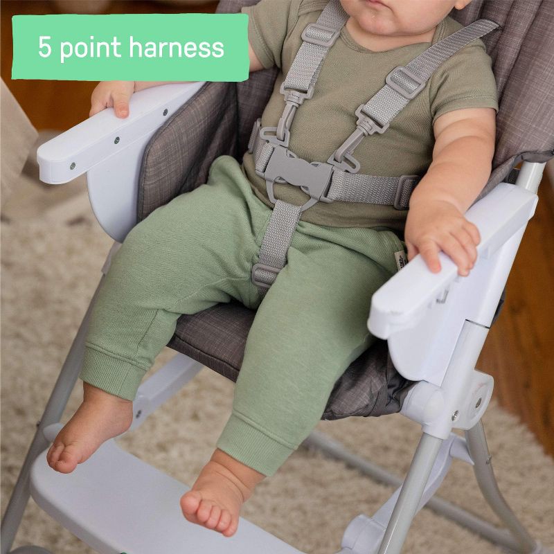 slide 9 of 15, Ingenuity Sun Valley Compact High Chair – Gray, 1 ct