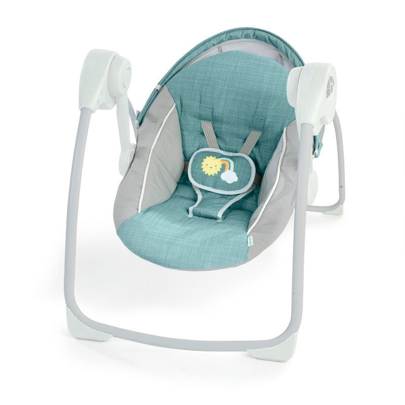 slide 12 of 15, Ingenuity Sun Valley Canopy Portable Swing - Teal, 1 ct