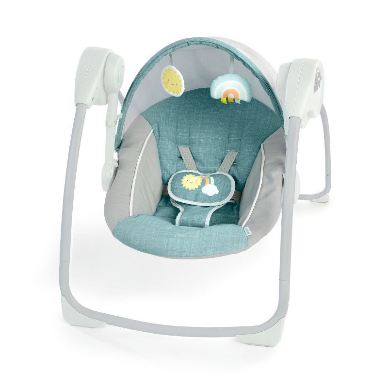slide 15 of 15, Ingenuity Sun Valley Canopy Portable Swing - Teal, 1 ct