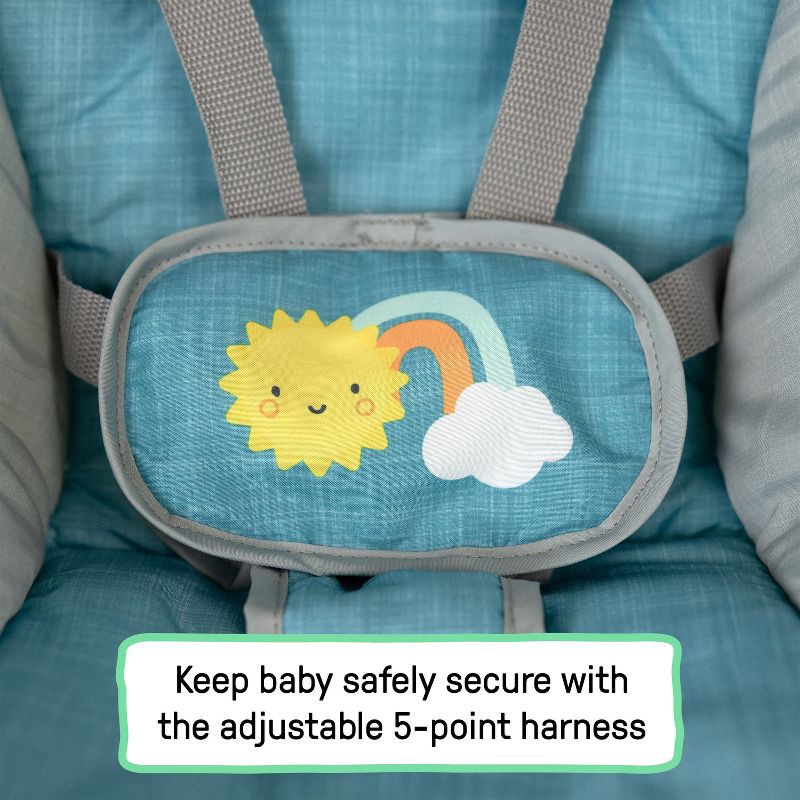 slide 6 of 15, Ingenuity Sun Valley Canopy Portable Swing - Teal, 1 ct