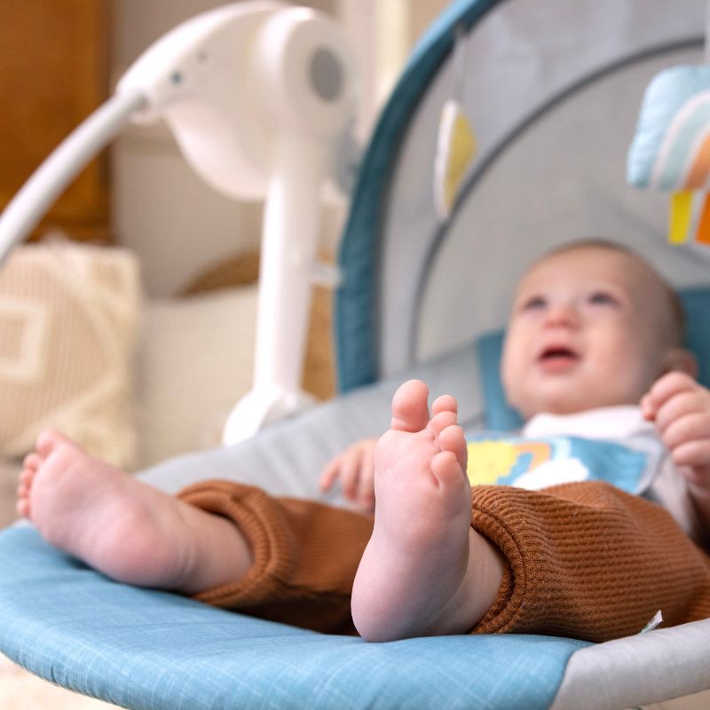 slide 11 of 15, Ingenuity Sun Valley Canopy Portable Swing - Teal, 1 ct