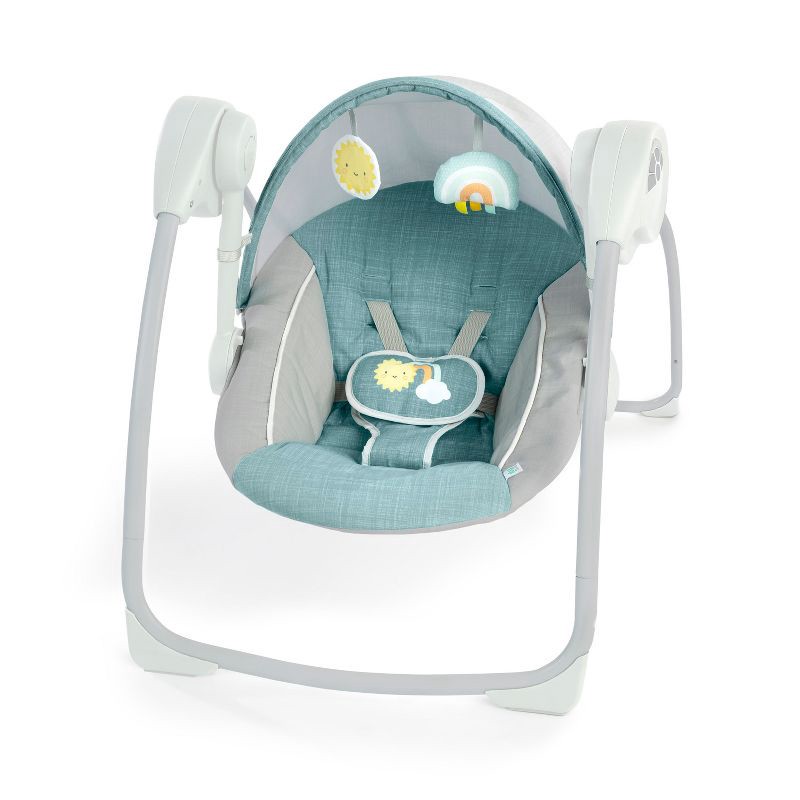 slide 1 of 15, Ingenuity Sun Valley Canopy Portable Swing - Teal, 1 ct