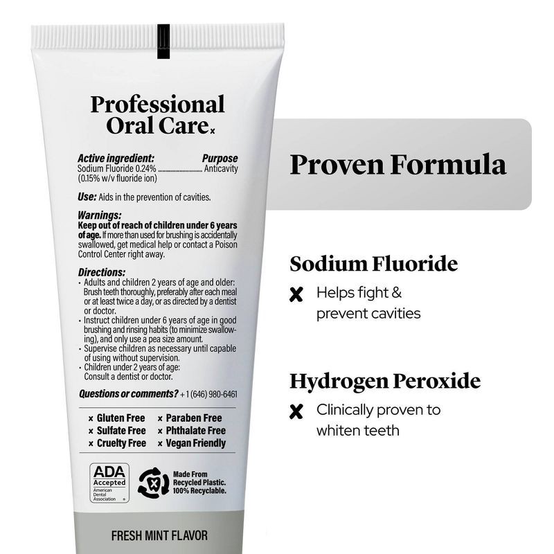 slide 6 of 6, Made By Dentists Ultra Whitening Toothpaste - Fluoride Anticavity Toothpaste - Fresh Mint Flavor - 4.2 oz, 4.2 oz