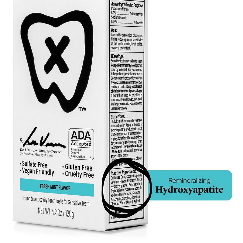 slide 4 of 5, Made By Dentists Enamel Rebuilding Toothpaste - Fluoride Anticavity Toothpaste - Fresh Mint Flavor - 4.2 oz, 4.2 oz