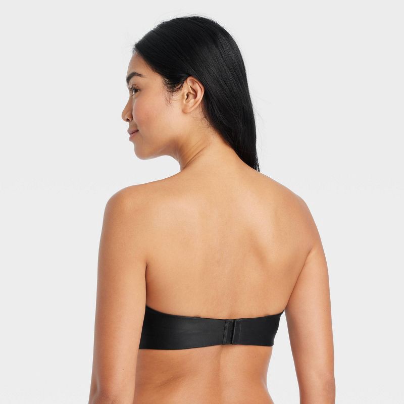 slide 2 of 5, Women's Lightly Lined Strapless Bra - Auden™ Black 36C: High Support, Adjustable Back Closure, 1 ct