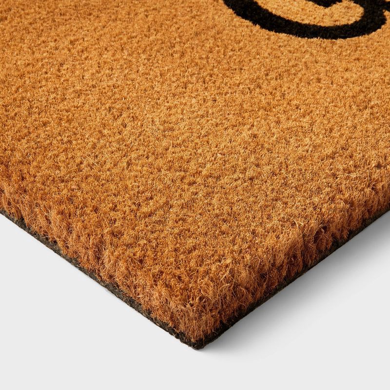 slide 2 of 3, Hilton Carter for Target 1'8"x4' Home Grown Rectangular Outdoor Door Mat Black, 1 ct