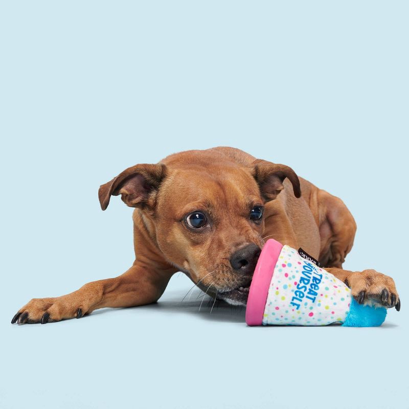 slide 4 of 8, BARK Super Chewer Treat Yourself Party Hat Dog Treat Dispenser Toy, 1 ct