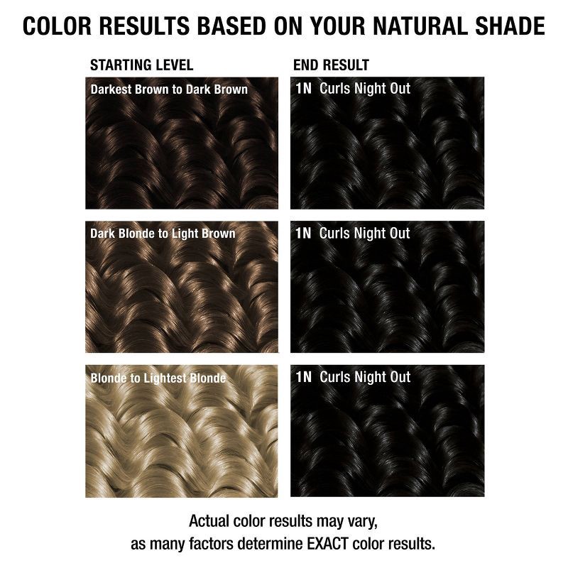 slide 4 of 10, All About Curls Permanent Hair Color - Curls Night Out 1N - 2.4 fl oz, 2.4 fl oz