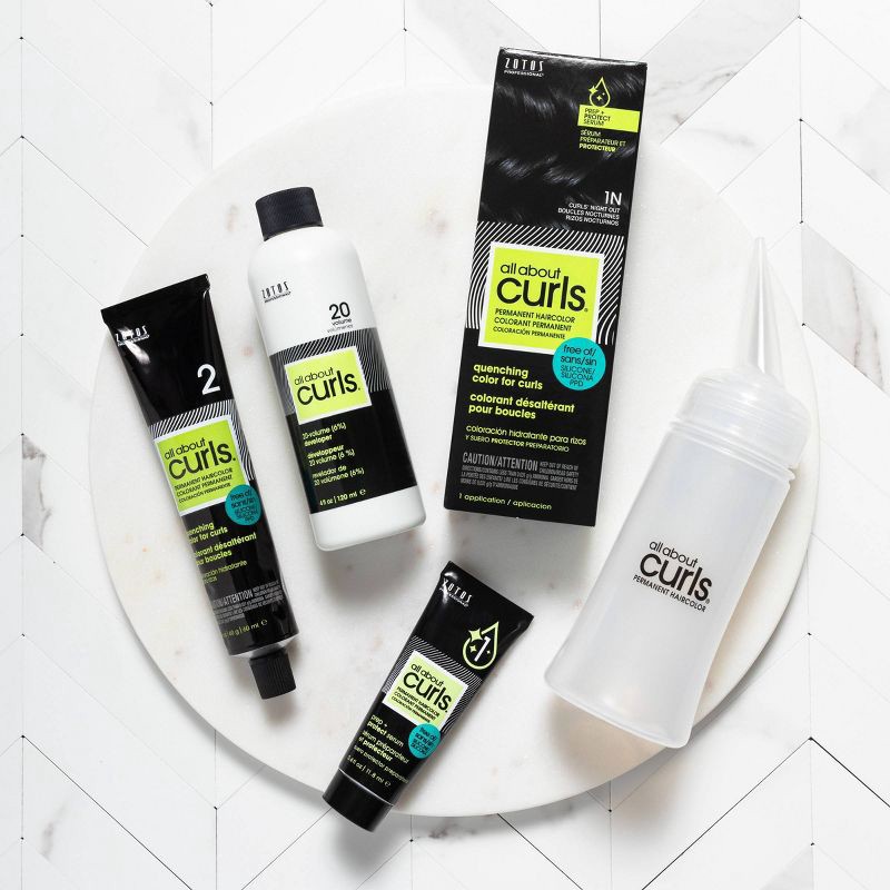 slide 8 of 10, All About Curls Permanent Hair Color - Curls Night Out 1N - 2.4 fl oz, 2.4 fl oz