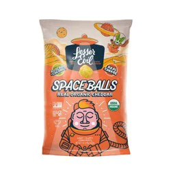 LesserEvil Real Organic Cheddar Spaceballs - 7oz