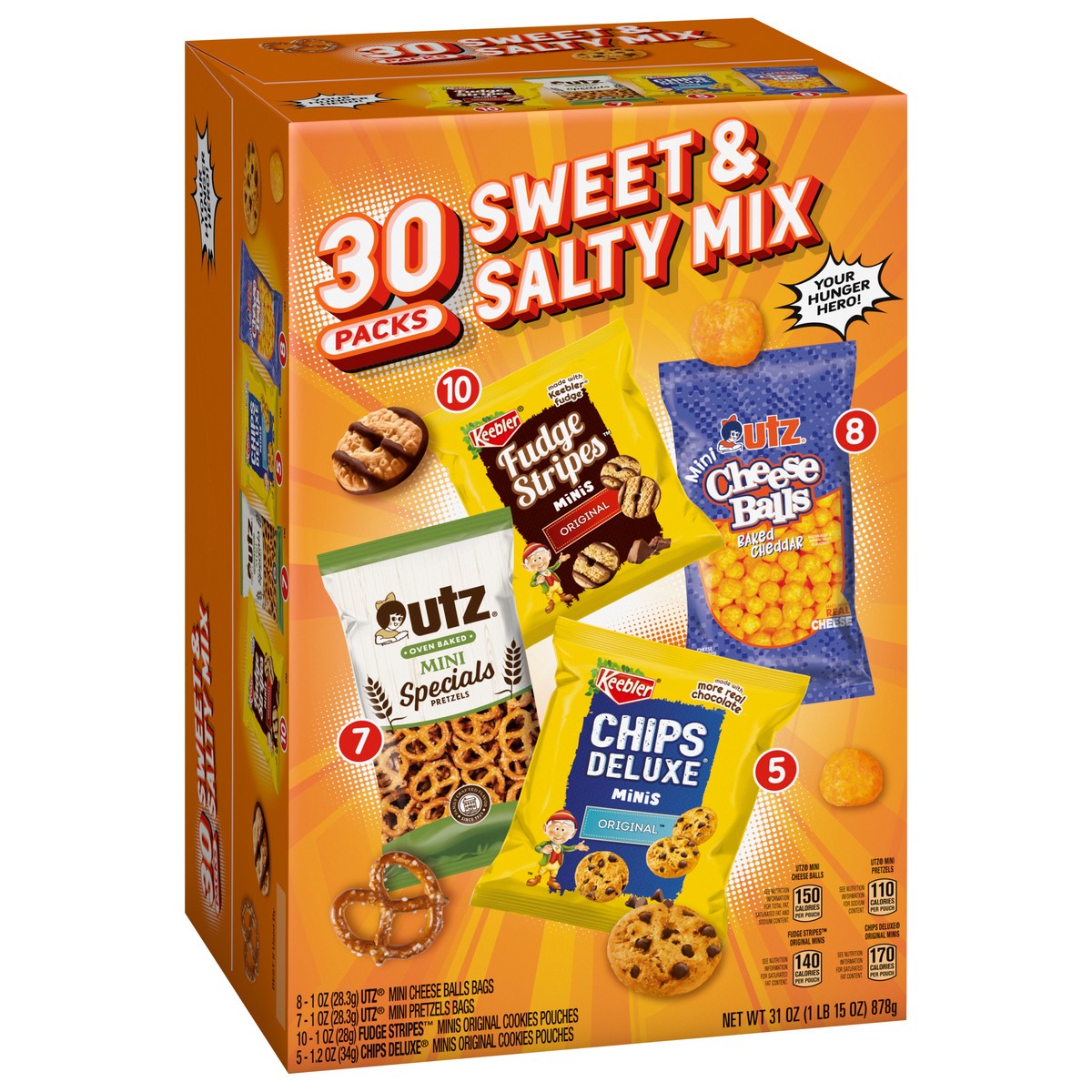slide 8 of 13, Ferrero Assorted Sweet & Salty Mix 30 Packs, 31 oz