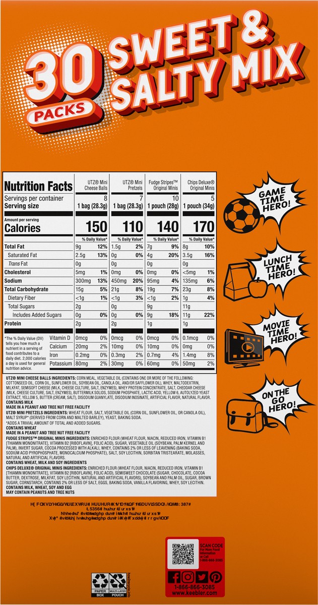 slide 11 of 13, Ferrero Assorted Sweet & Salty Mix 30 Packs, 31 oz