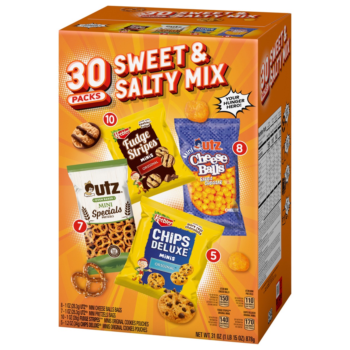slide 7 of 13, Ferrero Assorted Sweet & Salty Mix 30 Packs, 31 oz