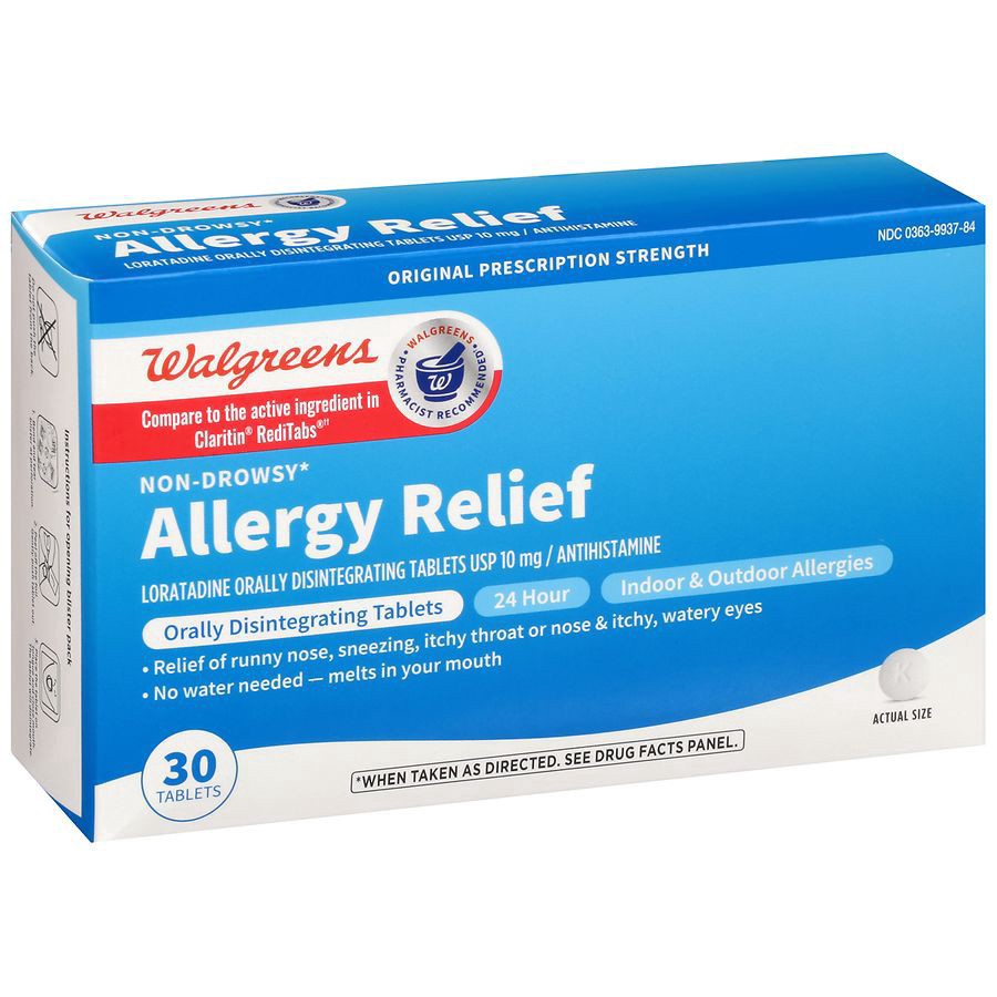 slide 4 of 5, Walgreens Wal-Itin Non-Drowsy Original Prescription Strength Antihistamine Tablets, 30 ct