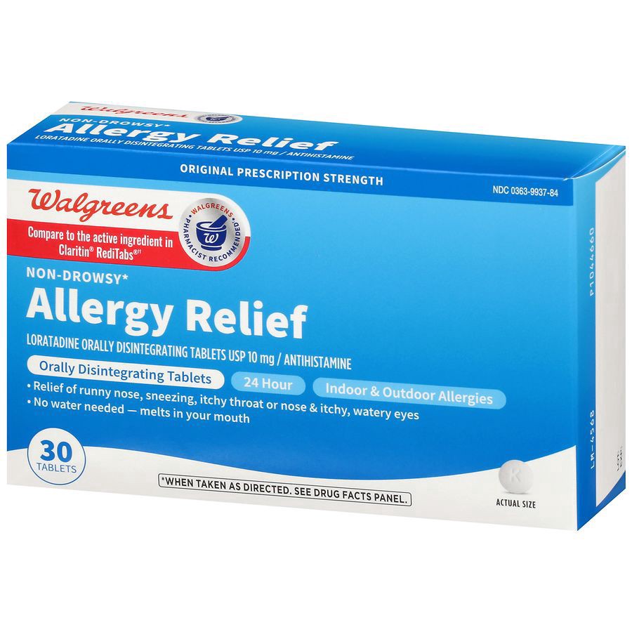 slide 3 of 5, Walgreens Wal-Itin Non-Drowsy Original Prescription Strength Antihistamine Tablets, 30 ct