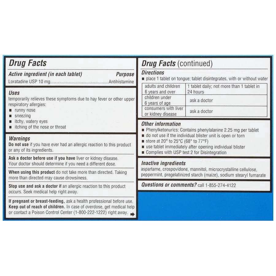 slide 2 of 5, Walgreens Wal-Itin Non-Drowsy Original Prescription Strength Antihistamine Tablets, 30 ct