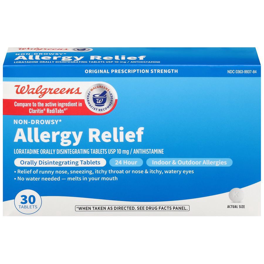 slide 1 of 5, Walgreens Wal-Itin Non-Drowsy Original Prescription Strength Antihistamine Tablets, 30 ct