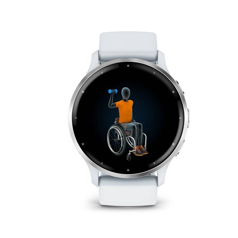 slide 7 of 7, Garmin Venu 3 Smartwatch Whitestone and Passivated, 1 ct