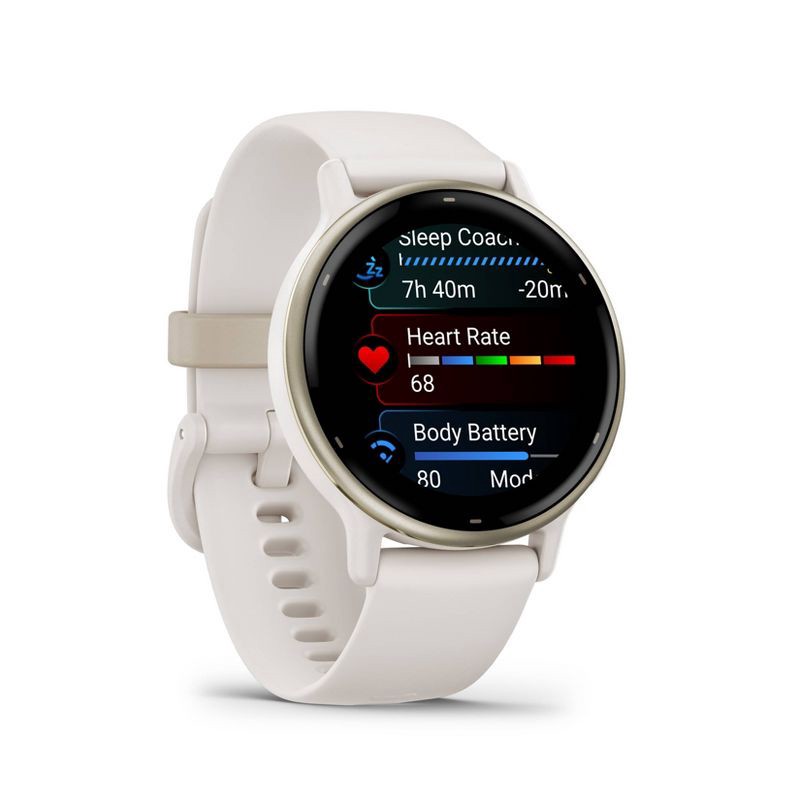 slide 3 of 6, Garmin Vivoactive 5 Smartwatch Ivory and Cream Gold, 1 ct