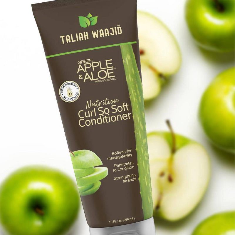 slide 2 of 7, Taliah Waajid Green Apple & Aloe Nutrition Curl So Soft Conditioner - 10 fl oz, 10 fl oz