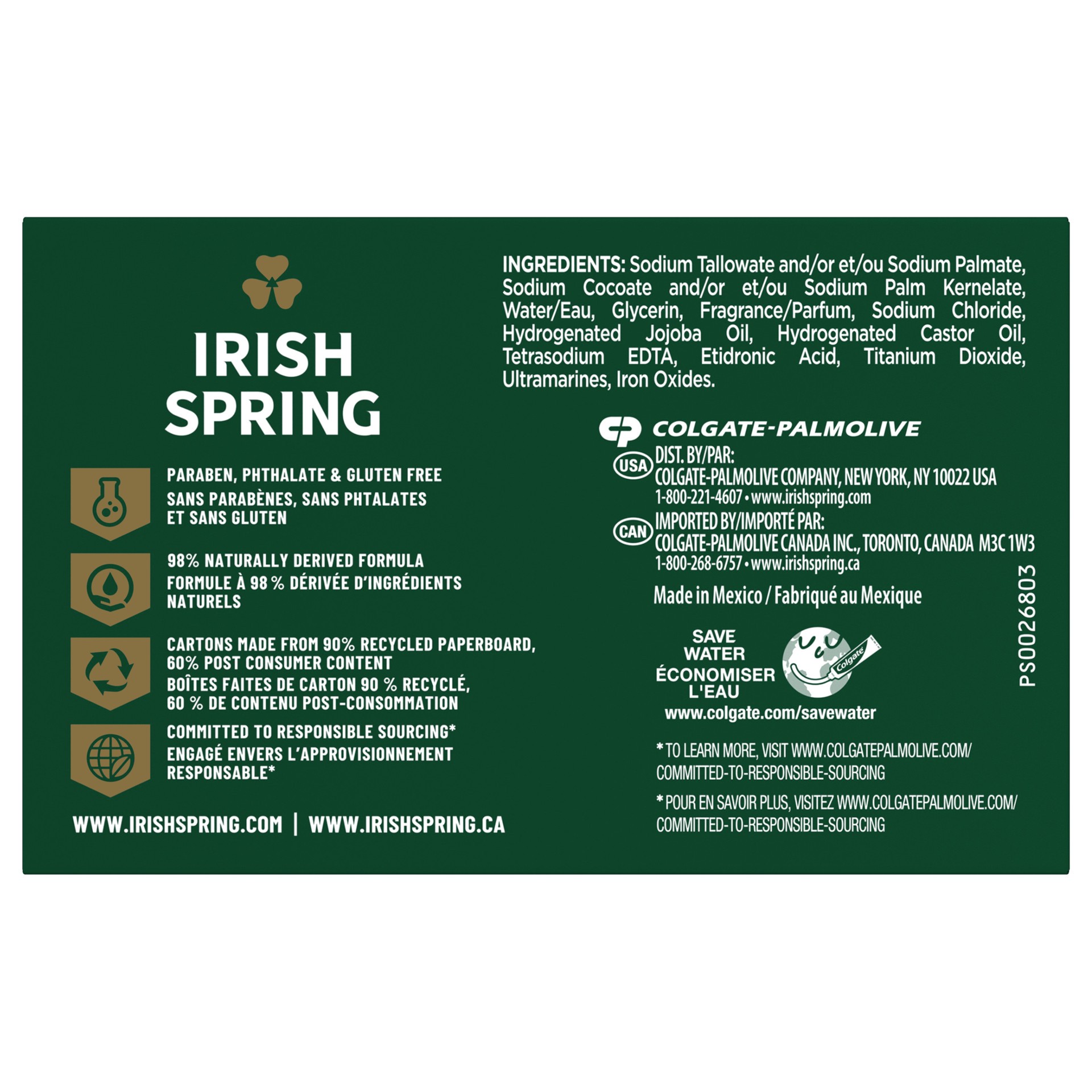 slide 5 of 10, Irish Spring Active Scrub Deodorant Bar Soap for Men, 3.7 oz, 6 Pack, 6 ct