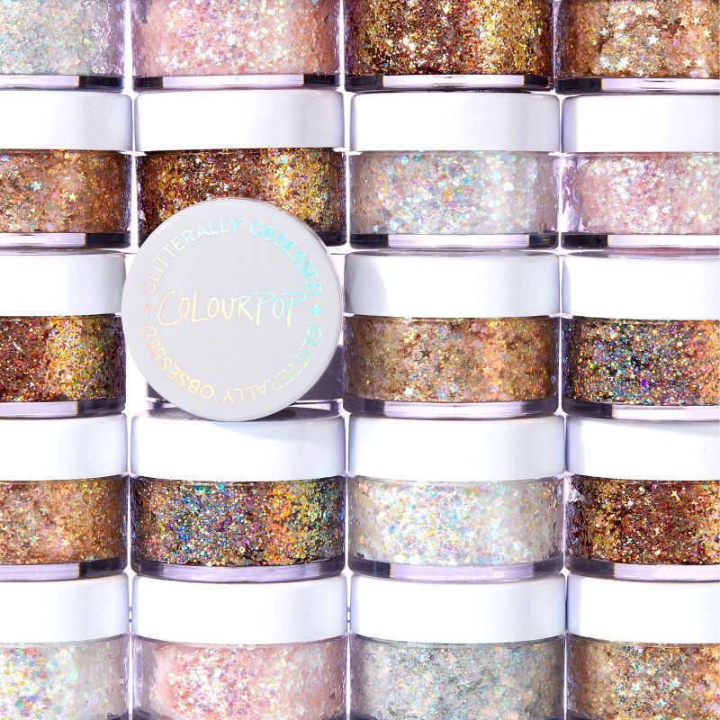 slide 5 of 5, ColourPop Glitterally Obsessed Body Glitter Gel - Spinner - 0.58oz, 0.58 oz