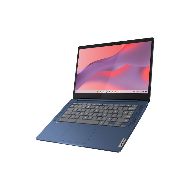 slide 12 of 16, Lenovo Slim 14" Chromebook - Mediatek Processor - 4GB RAM - 64GB Flash Storage - Blue (82XJ002DUS), 1 ct