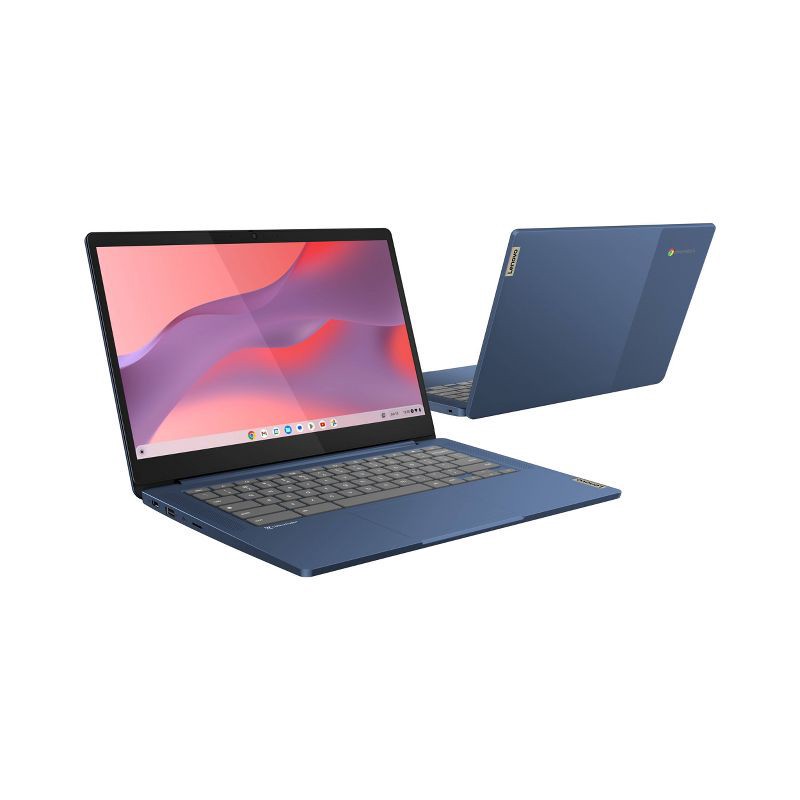 slide 5 of 16, Lenovo Slim 14" Chromebook - Mediatek Processor - 4GB RAM - 64GB Flash Storage - Blue (82XJ002DUS), 1 ct