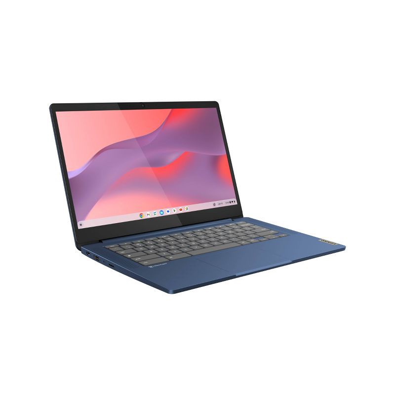 slide 16 of 16, Lenovo Slim 14" Chromebook - Mediatek Processor - 4GB RAM - 64GB Flash Storage - Blue (82XJ002DUS), 1 ct