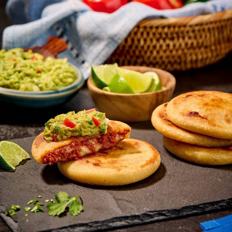 slide 2 of 8, Del Real Foods Gluten Free Mini Pupusas Birria & Cheese - 16.8oz, 16.8 oz