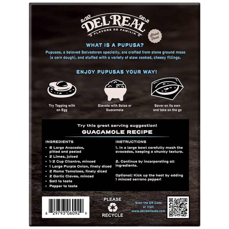 slide 3 of 8, Del Real Foods Gluten Free Mini Pupusas Birria & Cheese - 16.8oz, 16.8 oz