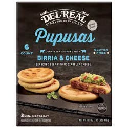 Del Real Foods Gluten Free Mini Pupusas Birria & Cheese - 16.8oz