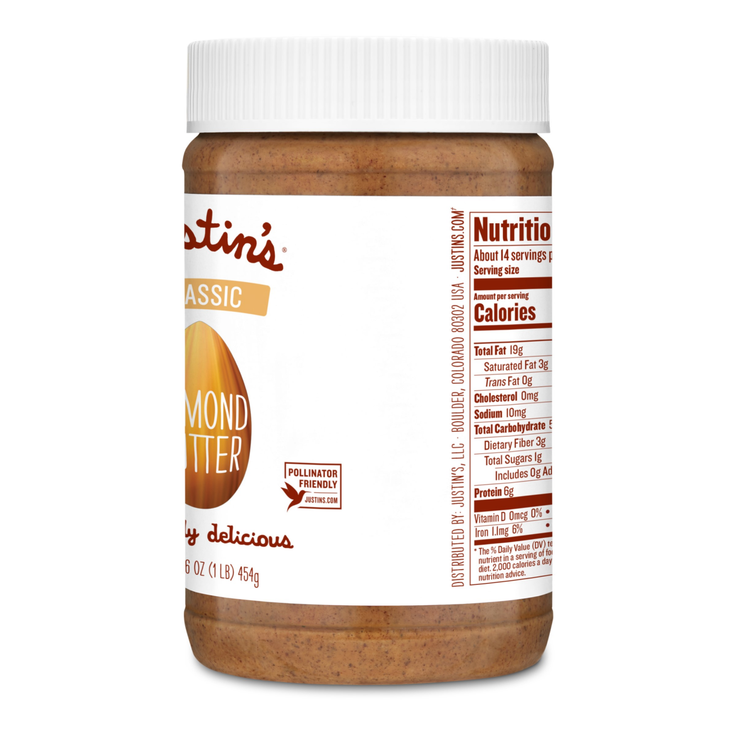 slide 2 of 4, Justin's Classic Almond Butter - 16 oz, 1 ct