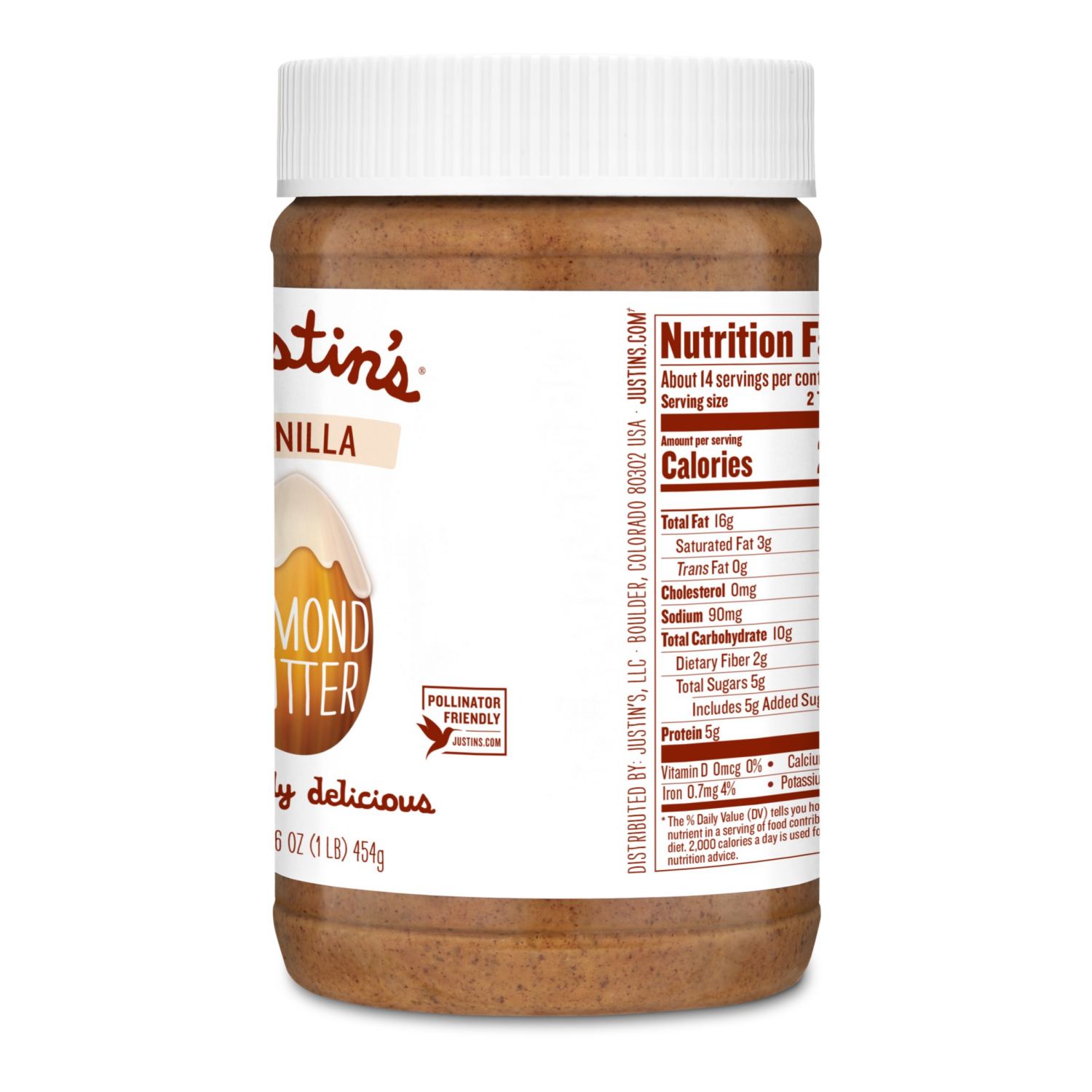 slide 2 of 4, Justin's Vanilla Almond Butter - 16 oz, 16 oz