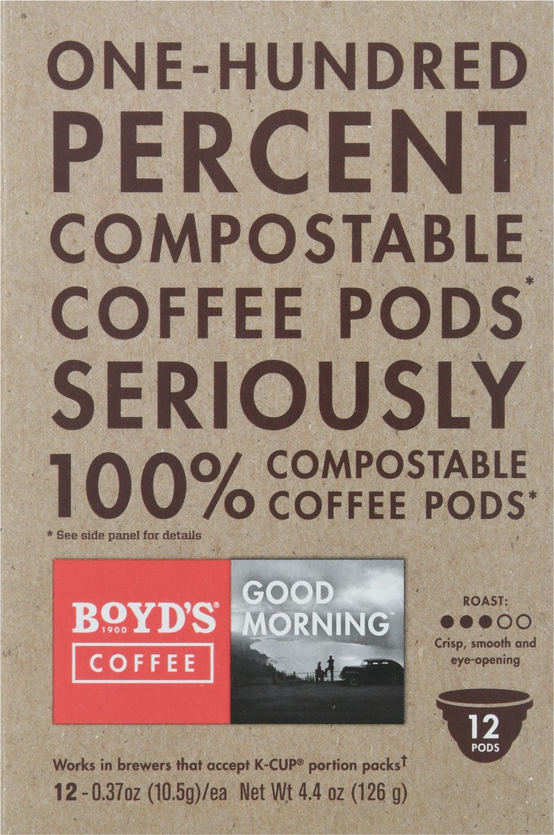 slide 3 of 9, Boyd's Coffee Good Morning Coffee K-Cup Pods - 12 ct, 12 ct