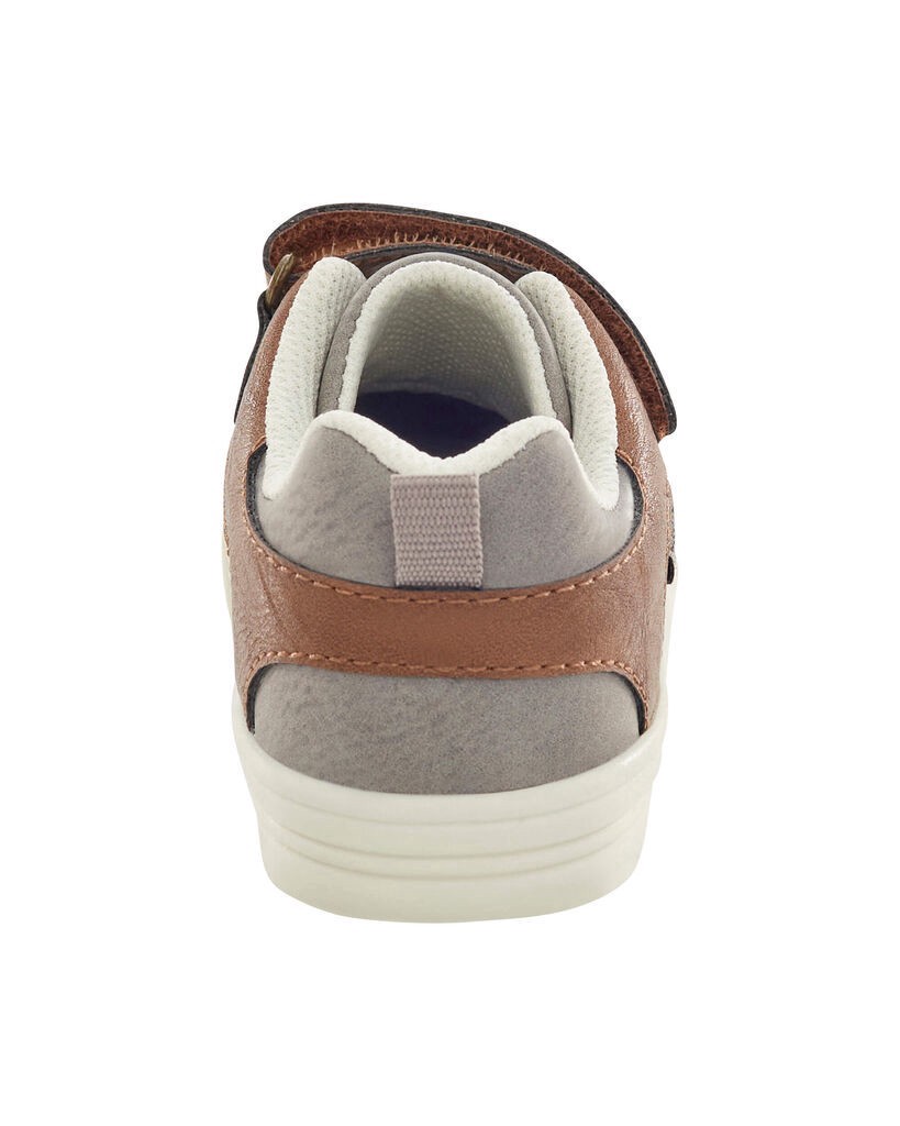 slide 2 of 5, Oshkosh Toddler Easy-On Casual Sneakers Grey 10, 1 ct