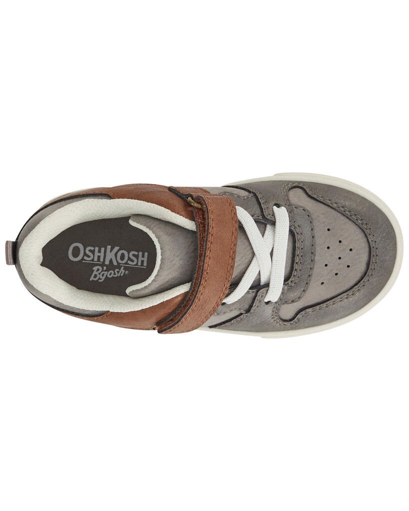 slide 5 of 5, Oshkosh Toddler Easy-On Casual Sneakers Grey 10, 1 ct