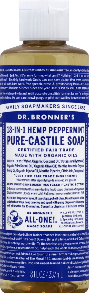 slide 1 of 3, Dr. Bronner's Soap 8 oz, 1 ct