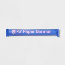 25"x75" Paper Banner White - up&up™: Poster Display Board, 0.004 Thickness, 900 Length