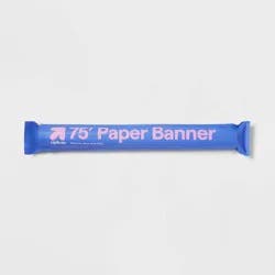 25"x75" Paper Banner White - up&up™: Poster Display Board, 0.004 Thickness, 900 Length